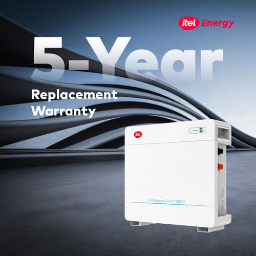 itel 2560Wh Lithium Battery Wall Mounted 24V 100Ah 2.56kWh IPW-25100 IP21